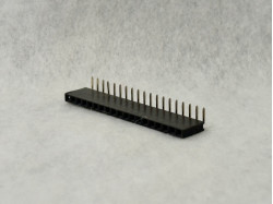 20 pin Single Row Right Angle PCB Header - Female