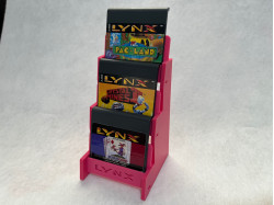 3-tier Atari Lynx Cartridge Display Stand - Pink