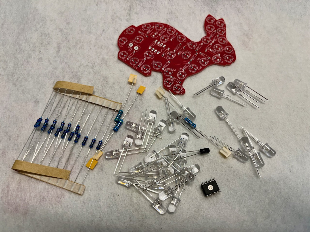 Learn to Solder PCB Bunny Kit