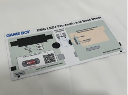 LSDJ Pro Audio and Bass Boost Kit Component Installation Map for Game Boy DMG