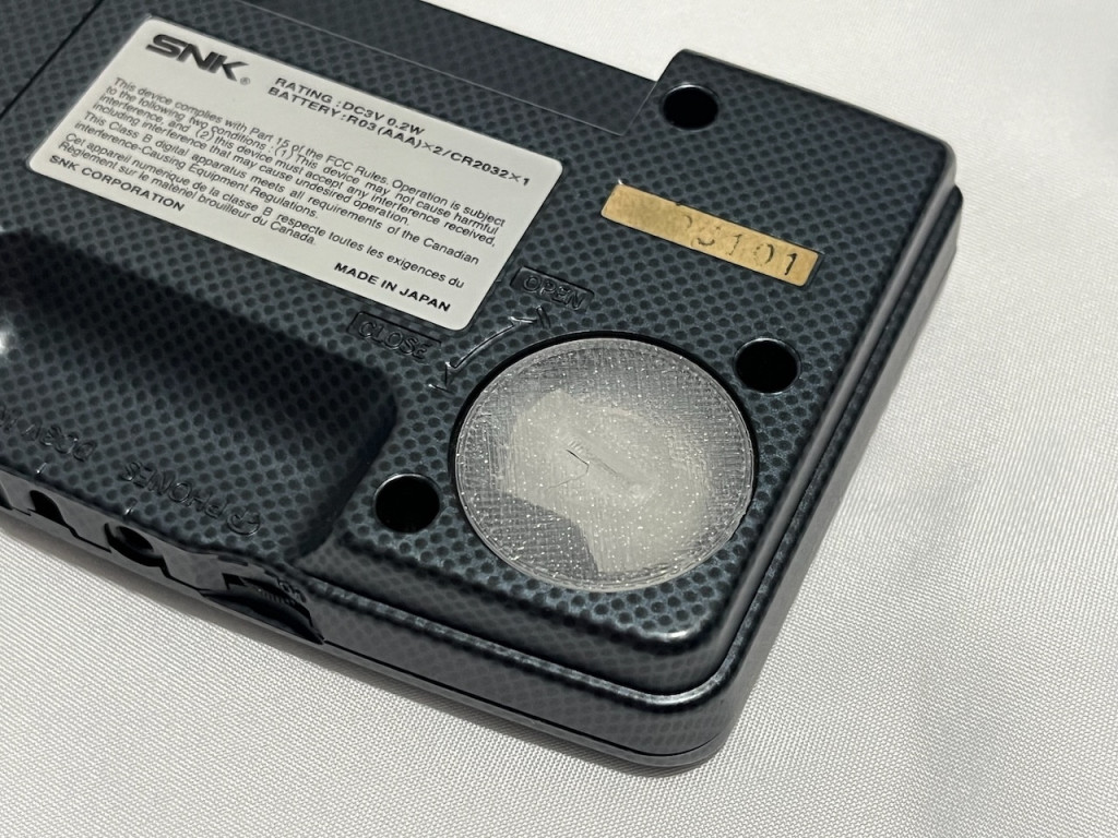 Replacement Cell Battery Door for Neo Geo Pocket and Color NGP & NGPC - 3D Printed Set of 2