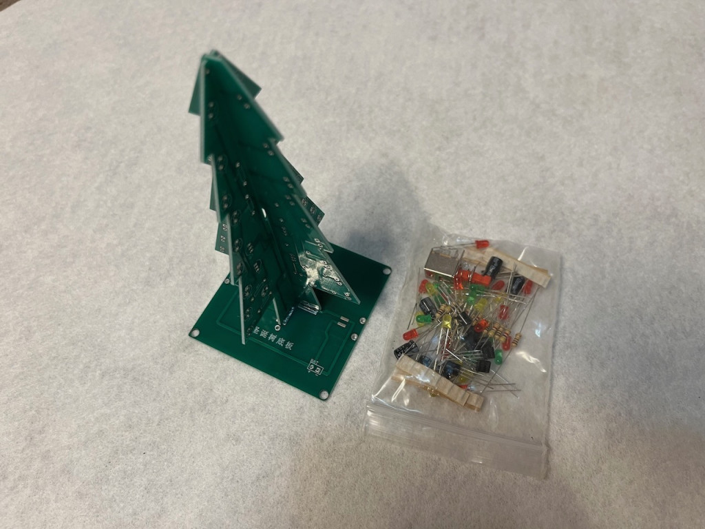 3D Flashing Christmas Xmas Tree PCB Kit