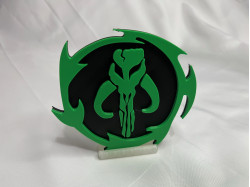 Mandalorian Mythosaur Skull Emblem - 3D Printed