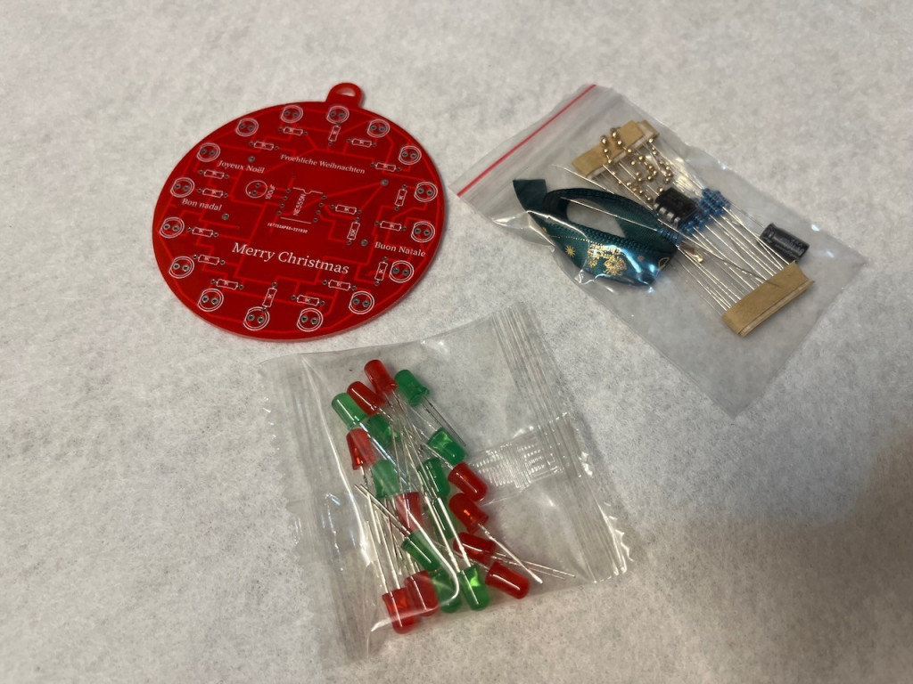 Flashing Christmas Bauble PCB Kit