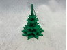 Green Pine Tree on a Card Ornament