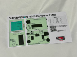 Component Map for Watara Supervision 9205