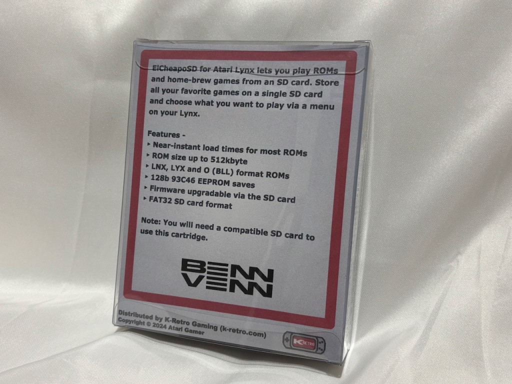 ElCheapoSD SD Flash Cartridge for Atari Lynx by BennVenn - 2025