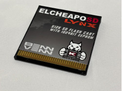 ElCheapoSD SD Flash Cartridge for Atari Lynx by BennVenn - 2025 Black 3D Printed Shell Version