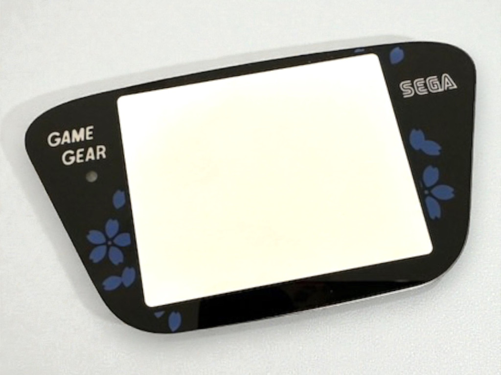 Screen Lens for Sega Game Gear - Blue Floral Edition