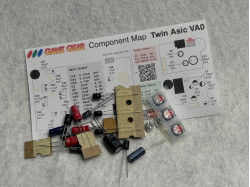 Capacitor Replacement Kit for Sega Game Gear Twin ASIC VA0