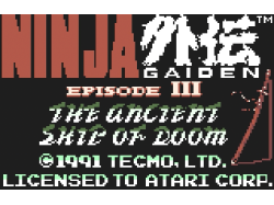 Ninja Gaiden III: The Ancient Ship of Doom [Atari Lynx]