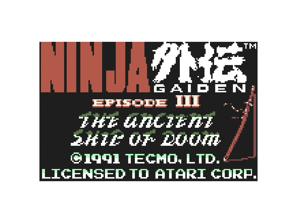 Ninja Gaiden III: The Ancient Ship of Doom [Atari Lynx]