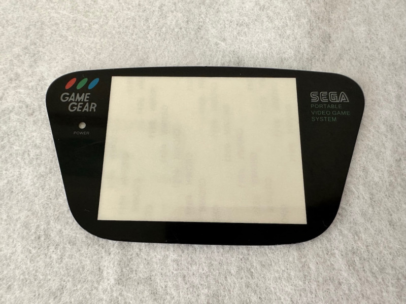 Screen Lens for Sega Game Gear - Plastic Straight Edge