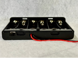 6 AA Battery Case with On/Off Switch