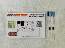 Capacitor Replacement Kit for Game Gear 837-7400-01 Audio Board